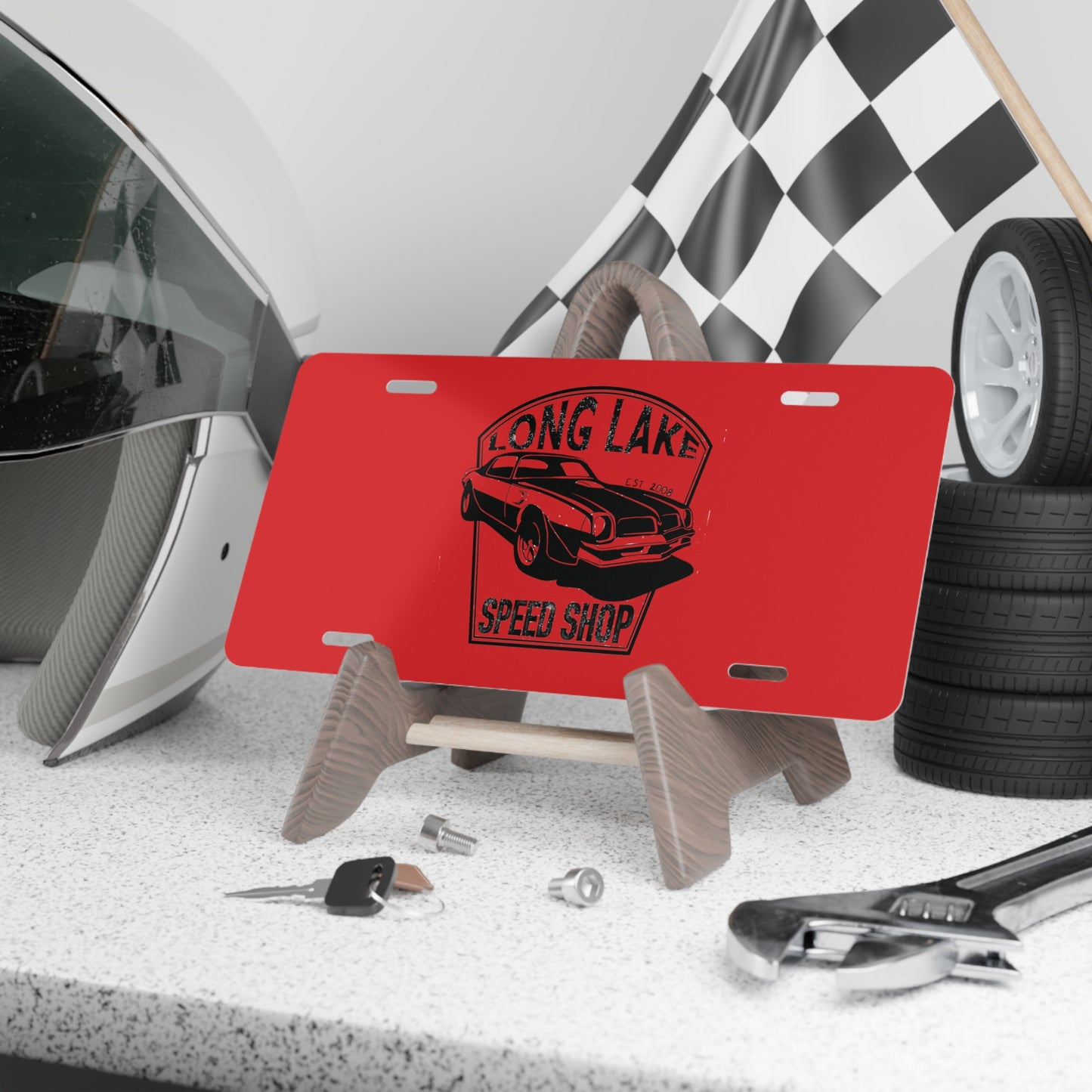 Adventure Speed Shop Vanity Plate