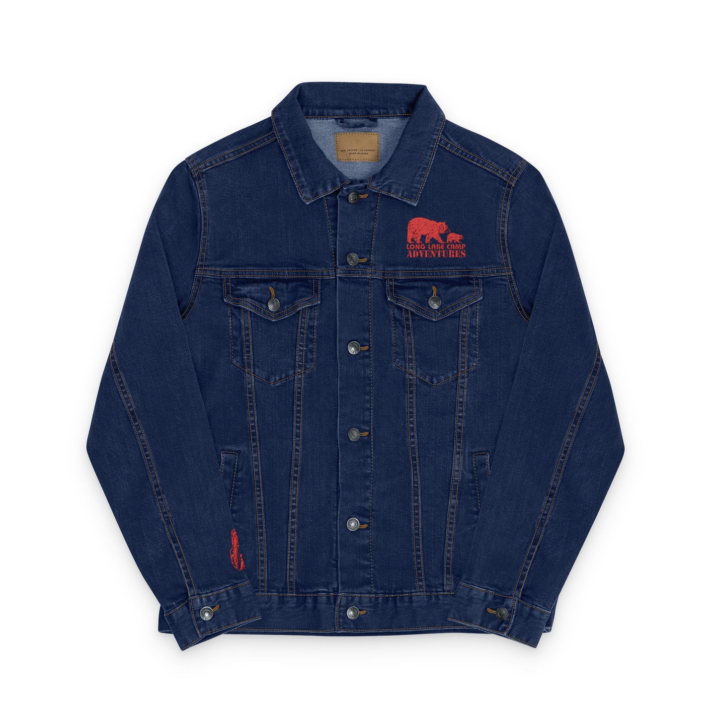 Adventures Unisex Denim Racer Jacket (Embroidery)