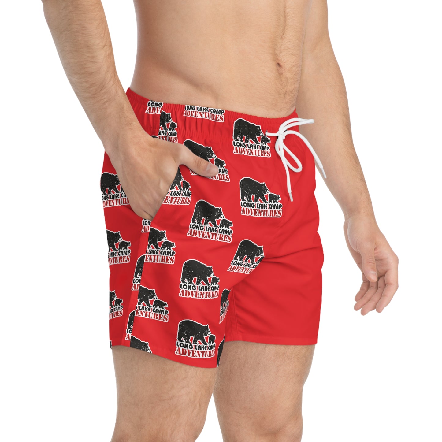 Adventure Half Print Swim Trunks