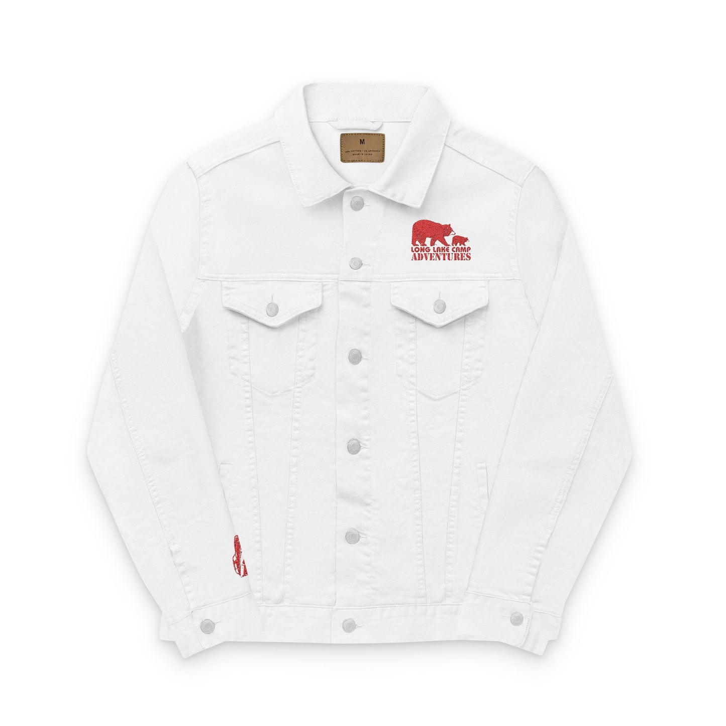 Adventures Unisex Denim Racer Jacket (Embroidery)