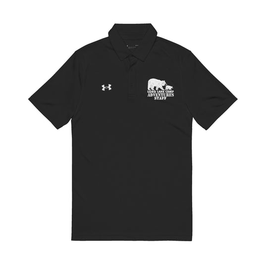 Adventure Staff Embroidered Under Armour® Men's Polo Shirt - White Logo (Select Color)